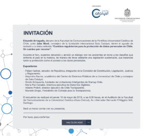 Invitacion a Evento Datacatalyst