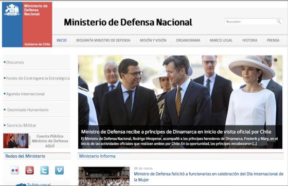 Home Sitio Ministerio de Defensa - Chile