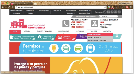 Home Page providencia.cl
