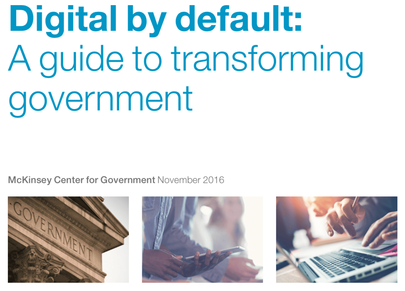 Digital by Default: marco conceptual de digitalización del Estado
