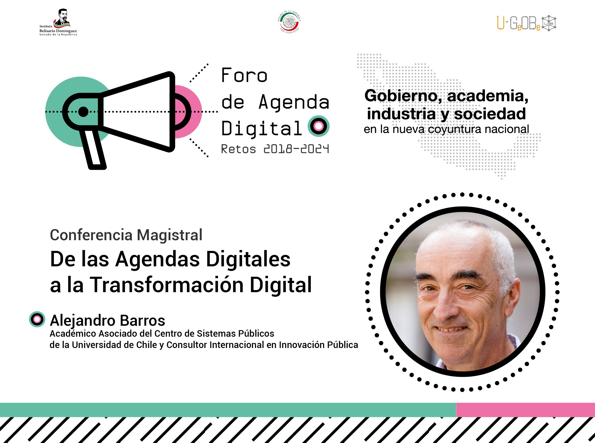 Invitación a Congreso de Agendas Digitales, en México, agosto 2018