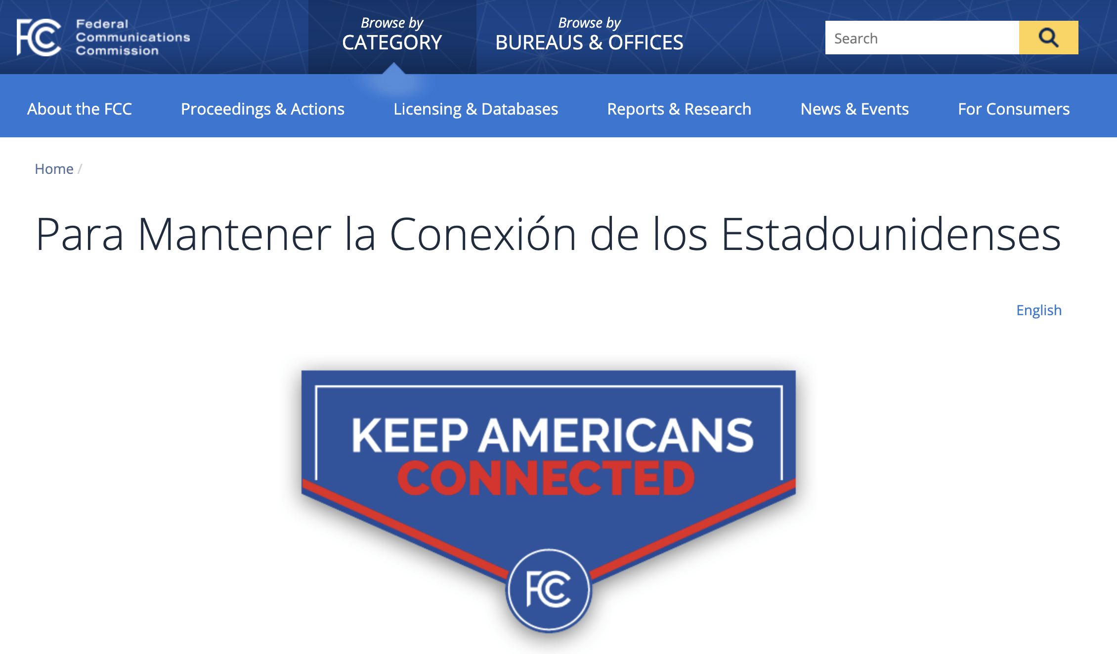 Iniciativa de conectividad del regulador dde USA 