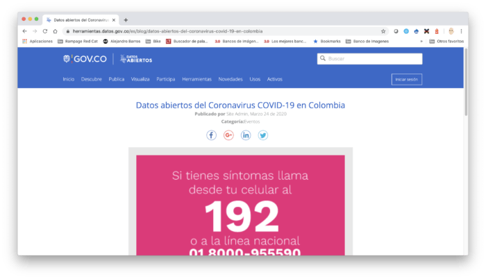 Datos abiertos de Colombia
