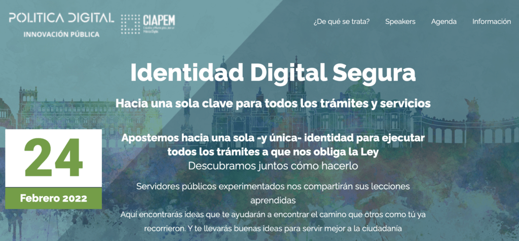 Brochure del seminario de Identidad Digital