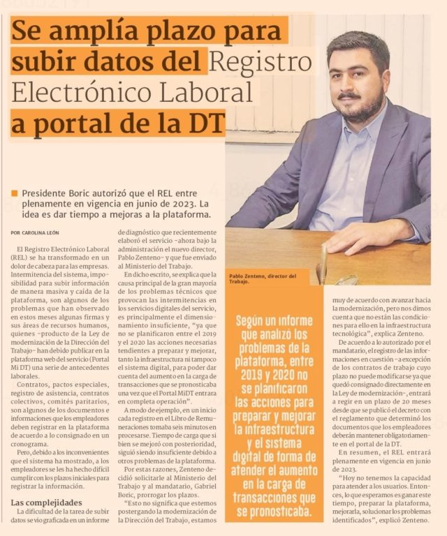 entrevista a Director de la Dirección del Trabajo en DF