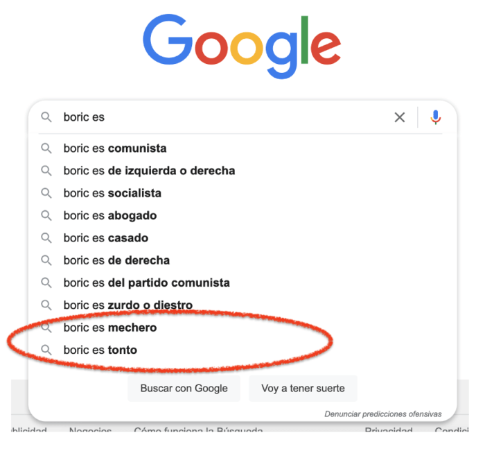 Tiene sesgos la función autocompletar de Google? — El Escritorio de  Alejandro Barros