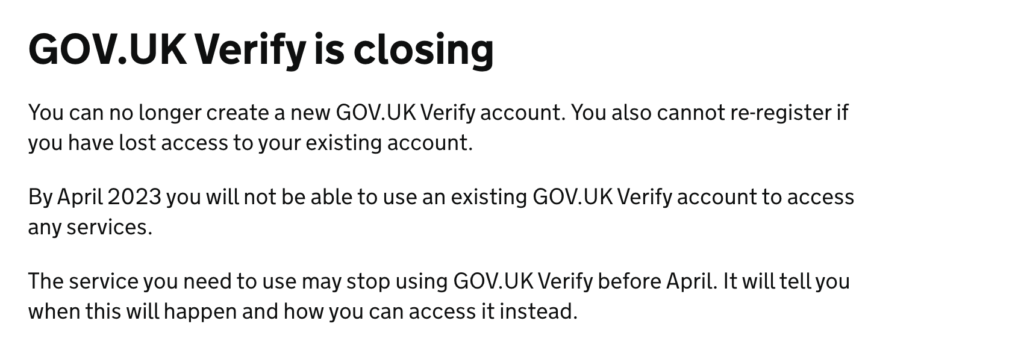 anuncio del GDS sobre Verify en su sitio web