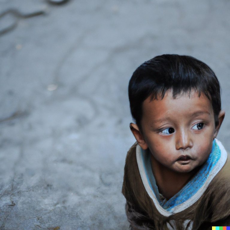 imagen de niño generada por Dall-E