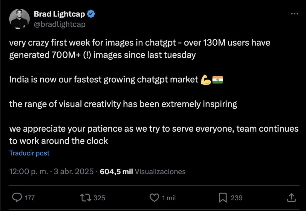 tuit de Brad Lightcap
