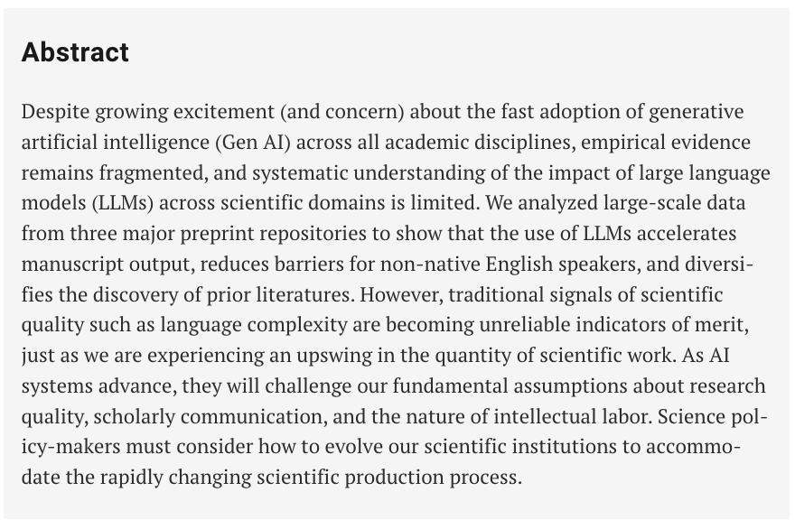abstract de la revista Science