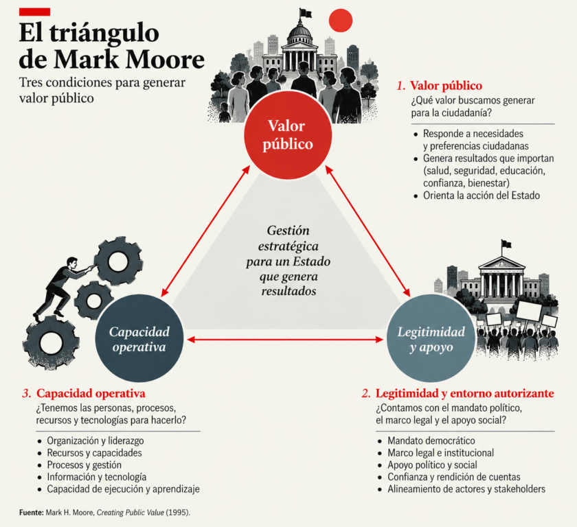 grafica del triangulo de Moore (1995)