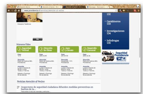 Atención al Vecino Providencia Atención al Vecino Providencia