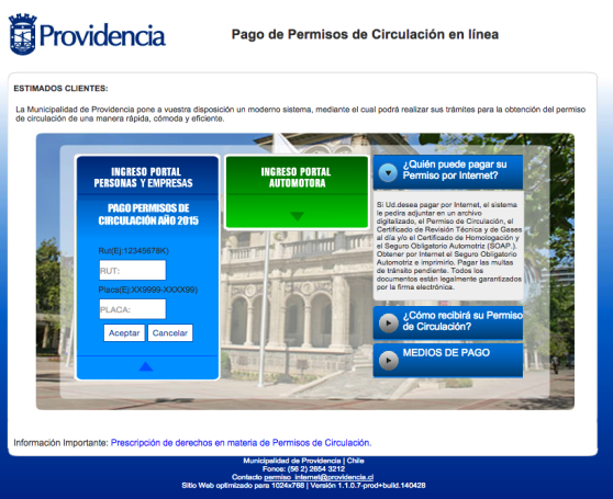 Pago Permisos de Circulación Pago Permisos de Circulación