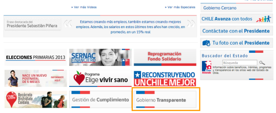 Ejemplo 2 - Gobierno Transparente