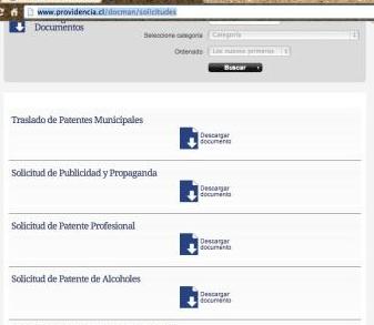 Formulario de descarga - Providencia Formulario de descarga - Providencia