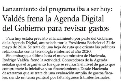 Hacienda frena lanzamiento de la Agenda Digital Hacienda frena lanzamiento de la Agenda Digital