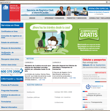 Web Registro Civil - Paro Avanzado Web Registro Civil - Paro Avanzado